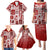 Hawaii Christmas Retro Patchwork Family Matching Puletasi Dress and Hawaiian Shirt Red LT7 - Polynesian Pride