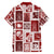 Hawaii Christmas Retro Patchwork Family Matching Puletasi Dress and Hawaiian Shirt Red LT7 - Polynesian Pride