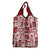 Hawaii Christmas Retro Patchwork Grocery Bag Red