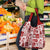 Hawaii Christmas Retro Patchwork Grocery Bag Red