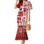 Hawaii Christmas Retro Patchwork Mermaid Dress Red LT7 Women Red - Polynesian Pride