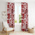 Hawaii Christmas Retro Patchwork Window Curtain Red LT7 - Polynesian Pride