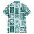 Hawaii Christmas Retro Patchwork Hawaiian Shirt Teal LT7 - Polynesian Pride