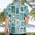 Hawaii Christmas Retro Patchwork Hawaiian Shirt Teal LT7 - Polynesian Pride