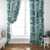 Hawaii Christmas Retro Patchwork Window Curtain Teal LT7 - Polynesian Pride