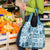 Hawaii Christmas Retro Patchwork Grocery Bag Aquamarine