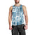 Hawaii Christmas Retro Patchwork Men Tank Top Aquamarine LT7 - Polynesian Pride