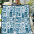 Hawaii Christmas Retro Patchwork Quilt Aquamarine LT7 Aquamarine - Polynesian Pride