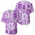 Hawaii Christmas Retro Patchwork Baseball Jersey Violet LT7 - Polynesian Pride