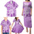 Hawaii Christmas Retro Patchwork Family Matching Puletasi Dress and Hawaiian Shirt Violet LT7 - Polynesian Pride