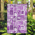 Hawaii Christmas Retro Patchwork Garden Flag Violet LT7 Garden Flag Violet - Polynesian Pride