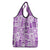 Hawaii Christmas Retro Patchwork Grocery Bag Violet