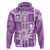 Hawaii Christmas Retro Patchwork Hoodie Violet LT7 Zip Hoodie Violet - Polynesian Pride