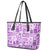 Hawaii Christmas Retro Patchwork Leather Tote Bag Violet LT7 - Polynesian Pride