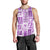 Hawaii Christmas Retro Patchwork Men Tank Top Violet LT7 - Polynesian Pride