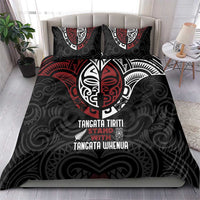 Maori Hongi Toitu Te Tiriti Bedding Set Tangata Tiriti Stand With Tangata Whenua LT7 - Polynesian Pride