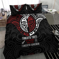 Maori Hongi Toitu Te Tiriti Bedding Set Tangata Tiriti Stand With Tangata Whenua LT7 - Polynesian Pride