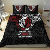 Maori Hongi Toitu Te Tiriti Bedding Set Tangata Tiriti Stand With Tangata Whenua LT7 - Polynesian Pride