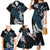 New Zealand Tui Bird Family Matching Mermaid Dress and Hawaiian Shirt Maori Kowhaiwhai