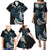 New Zealand Tui Bird Family Matching Puletasi and Hawaiian Shirt Maori Kowhaiwhai