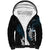 New Zealand Tui Bird Sherpa Hoodie Maori Kowhaiwhai