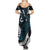 New Zealand Tui Bird Summer Maxi Dress Maori Kowhaiwhai