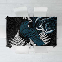New Zealand Tui Bird Tablecloth Maori Kowhaiwhai LT7 Teal - Polynesian Pride