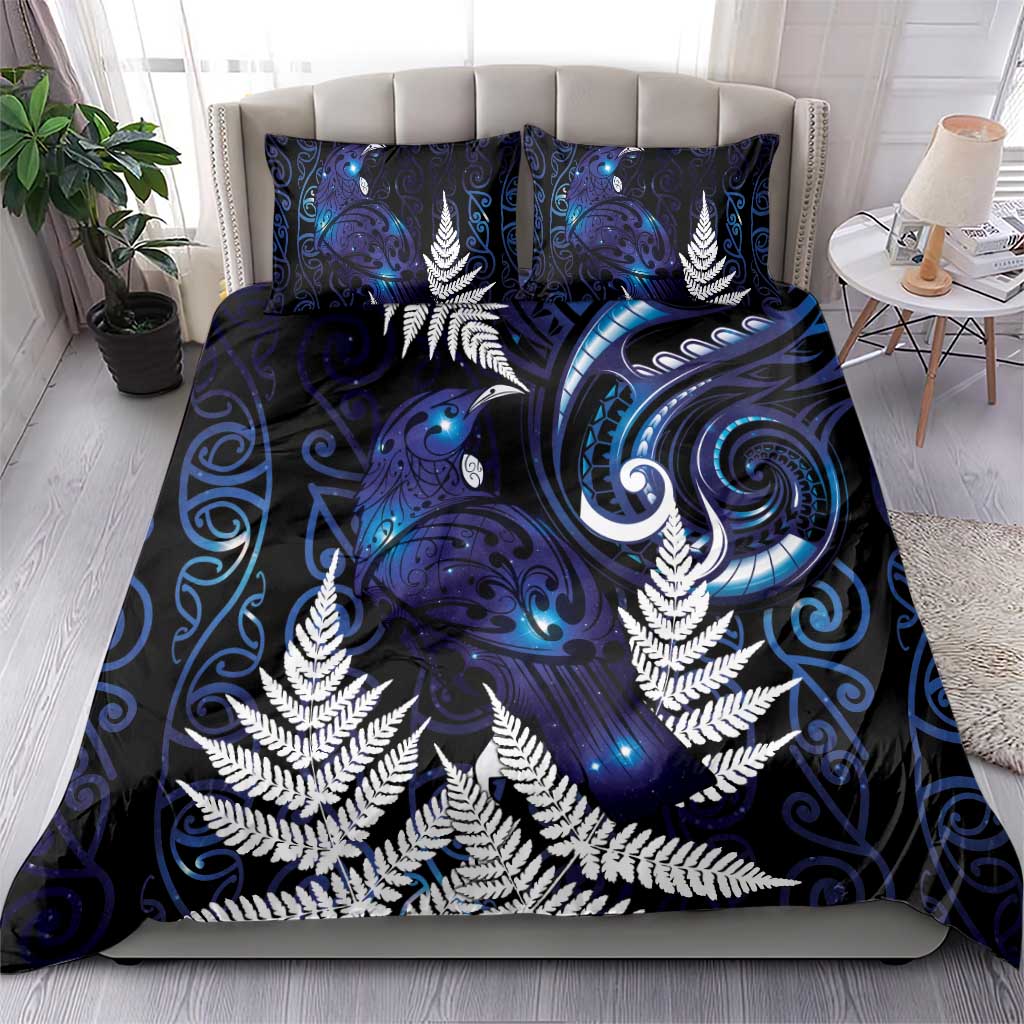 New Zealand Maori Matariki Bedding Set Tui Bird Galaxy LT7 - Polynesian Pride