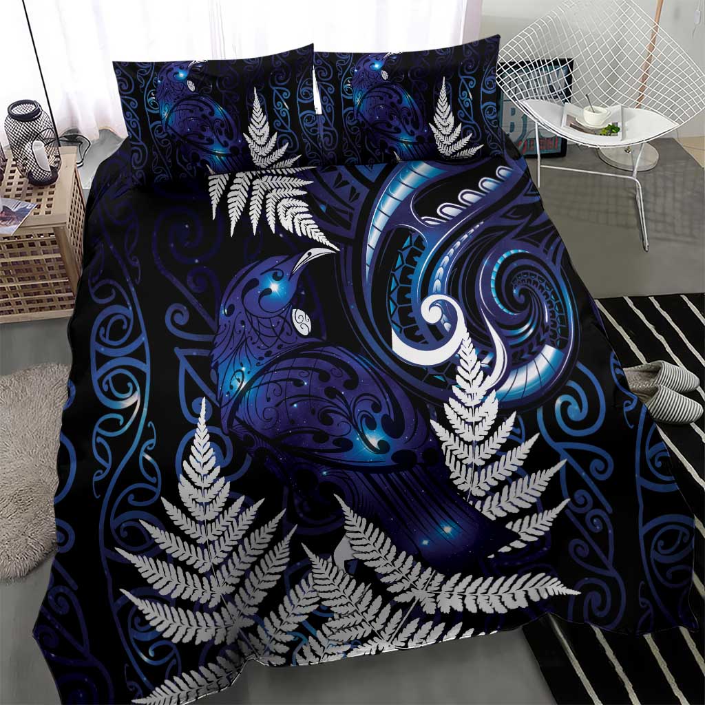 New Zealand Maori Matariki Bedding Set Tui Bird Galaxy LT7 - Polynesian Pride