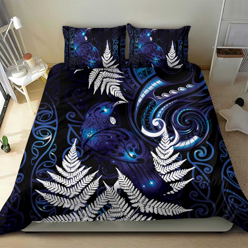 New Zealand Maori Matariki Bedding Set Tui Bird Galaxy LT7 - Polynesian Pride