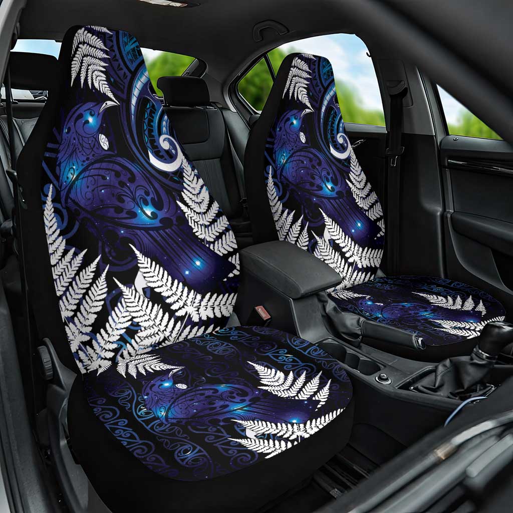 New Zealand Maori Matariki Car Seat Cover Tui Bird Galaxy LT7 One Size Galaxy - Polynesian Pride
