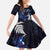 New Zealand Maori Matariki Family Matching Long Sleeve Bodycon Dress and Hawaiian Shirt Tui Bird Galaxy