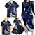 New Zealand Maori Matariki Family Matching Long Sleeve Bodycon Dress and Hawaiian Shirt Tui Bird Galaxy