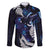 New Zealand Maori Matariki Family Matching Long Sleeve Bodycon Dress and Hawaiian Shirt Tui Bird Galaxy