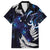 New Zealand Maori Matariki Family Matching Off Shoulder Maxi Dress and Hawaiian Shirt Tui Bird Galaxy