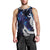 New Zealand Maori Matariki Men Tank Top Tui Bird Galaxy