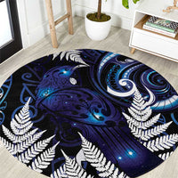 New Zealand Maori Matariki Round Carpet Tui Bird Galaxy LT7 Galaxy - Polynesian Pride