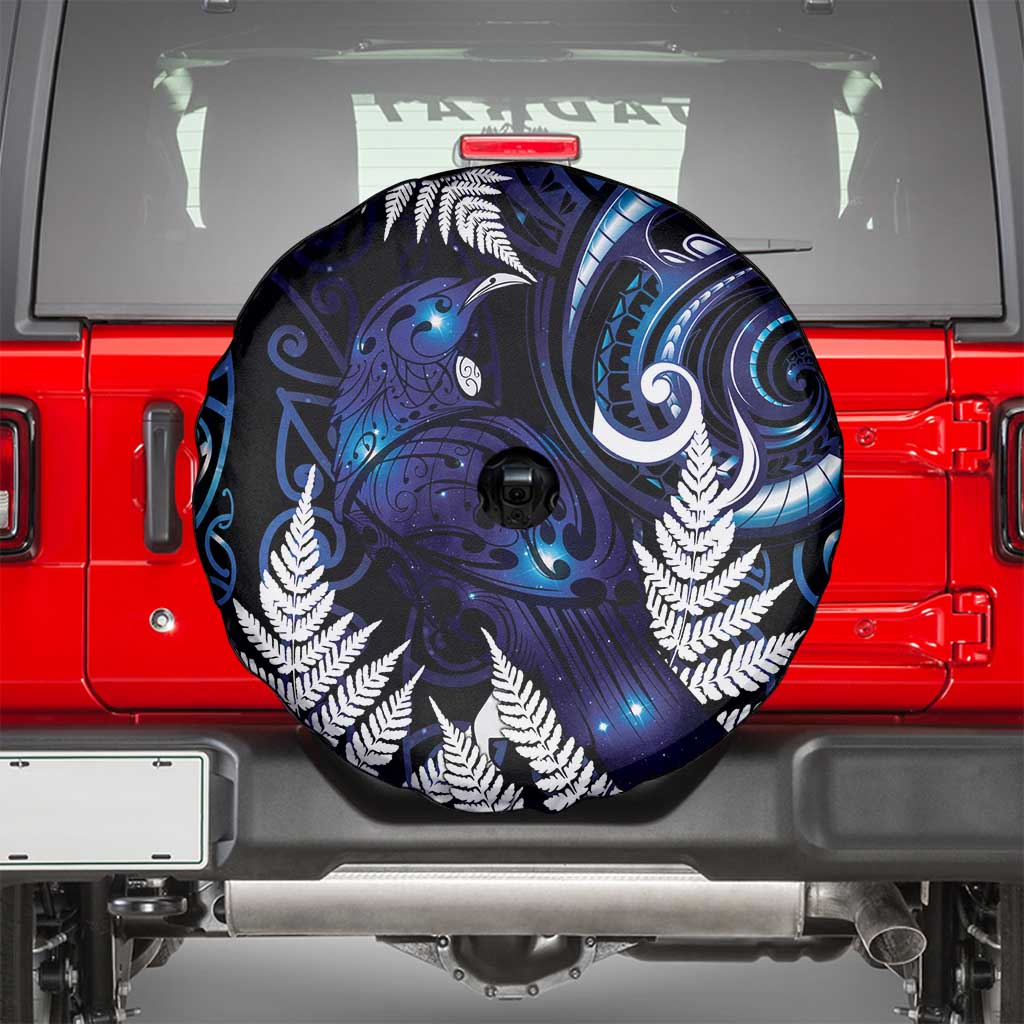 New Zealand Maori Matariki Spare Tire Cover Tui Bird Galaxy LT7 - Polynesian Pride