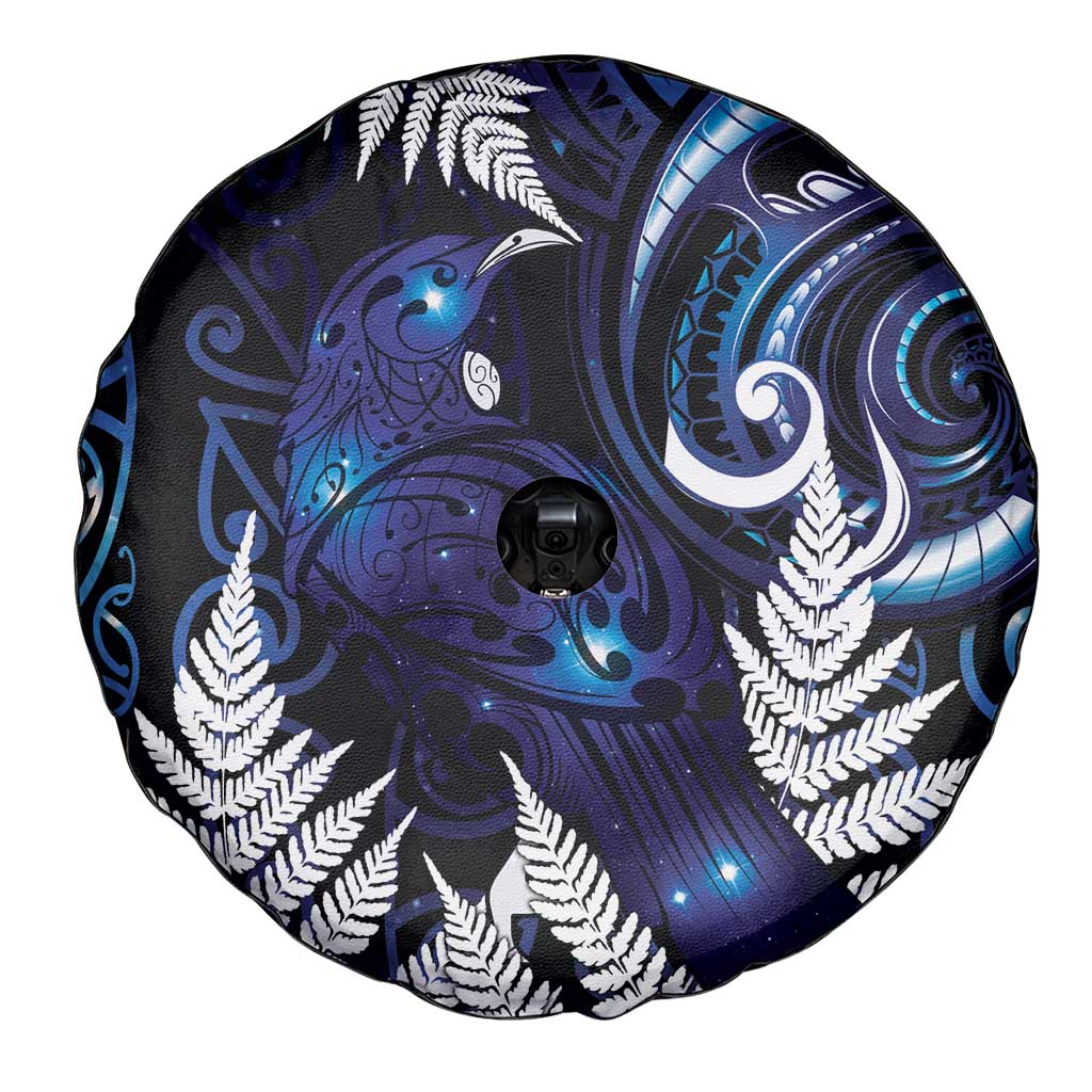 New Zealand Maori Matariki Spare Tire Cover Tui Bird Galaxy LT7 - Polynesian Pride