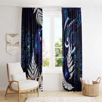 New Zealand Maori Matariki Window Curtain Tui Bird Galaxy LT7 - Polynesian Pride