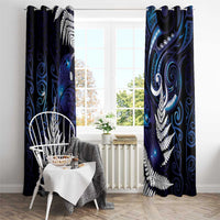 New Zealand Maori Matariki Window Curtain Tui Bird Galaxy LT7 - Polynesian Pride