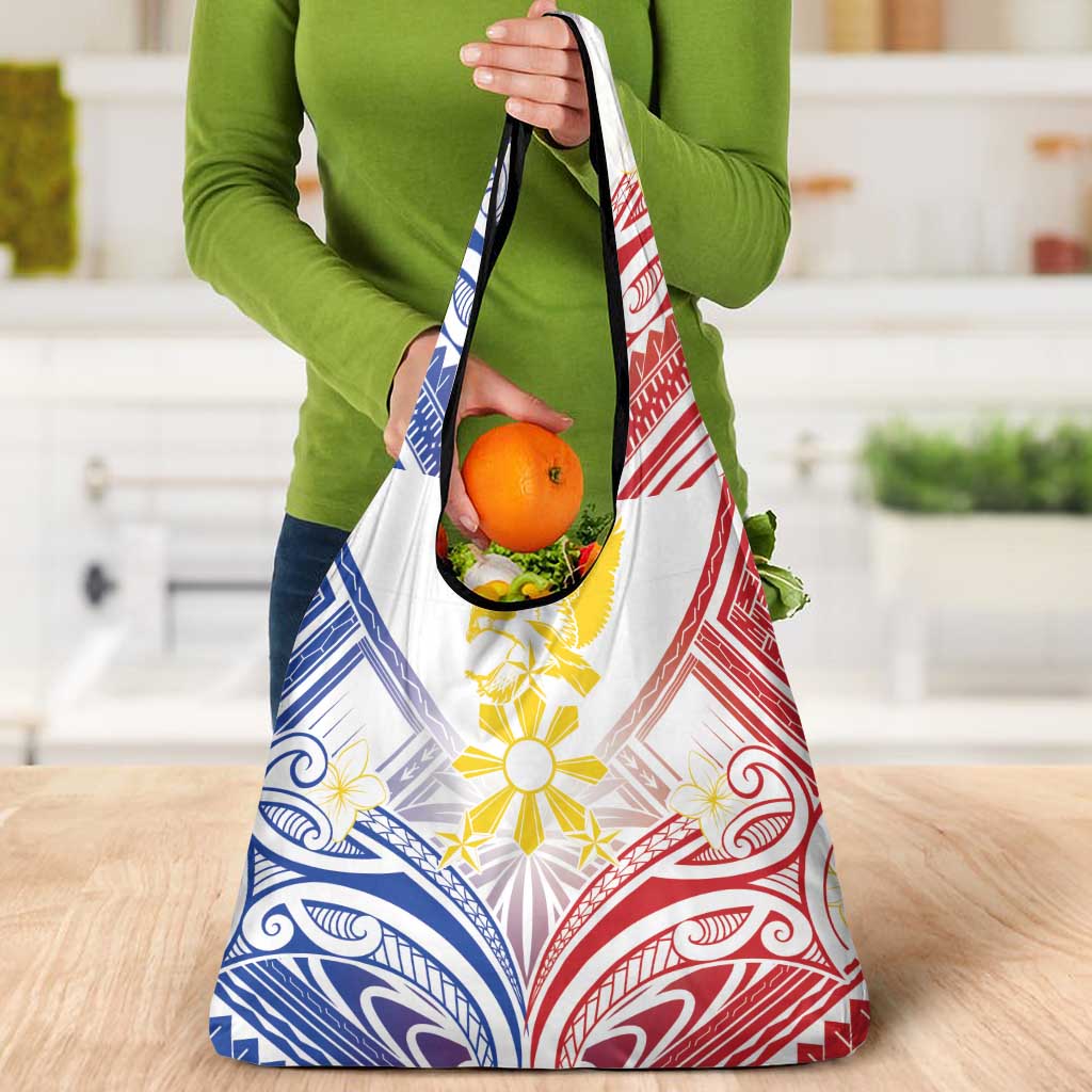 Philippines Tribal Sun Grocery Bag Hunting Eagle LT7 - Polynesian Pride