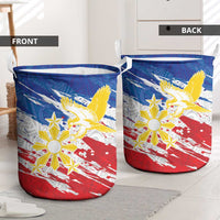 Filipino Sun and Stars Laundry Basket Grunge Vibes LT7 - Polynesian Pride