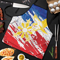 Filipino Sun and Stars Apron Grunge Vibes LT7 White - Polynesian Pride