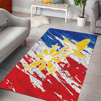 Filipino Sun and Stars Area Rug Grunge Vibes LT7 - Polynesian Pride