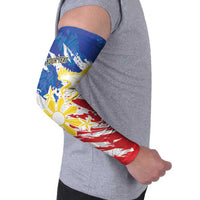 Personalized Filipino Sun and Stars Arm Sleeves Grunge Vibes LT7 - Polynesian Pride