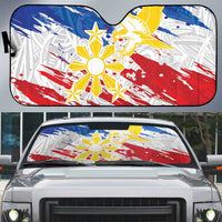 Filipino Sun and Stars Auto Sun Shade Grunge Vibes LT7 White - Polynesian Pride