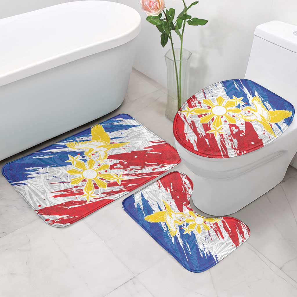 Filipino Sun and Stars Bathroom Set Grunge Vibes LT7 - Polynesian Pride