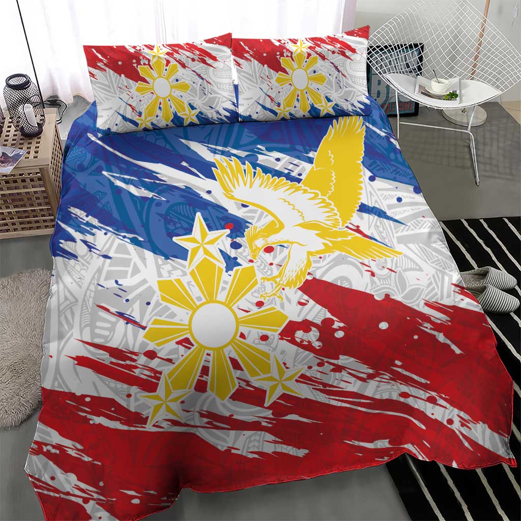 Filipino Sun and Stars Bedding Set Grunge Vibes LT7 - Polynesian Pride