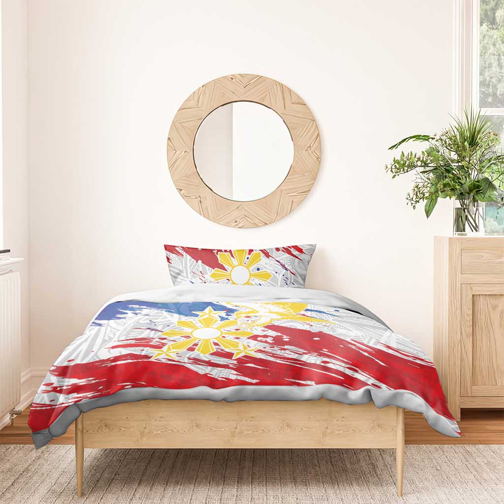 Filipino Sun and Stars Bedding Set Grunge Vibes LT7 - Polynesian Pride